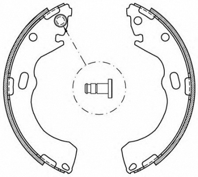 OPEN PARTS bsa207500 -  Комплект тормозных колодок